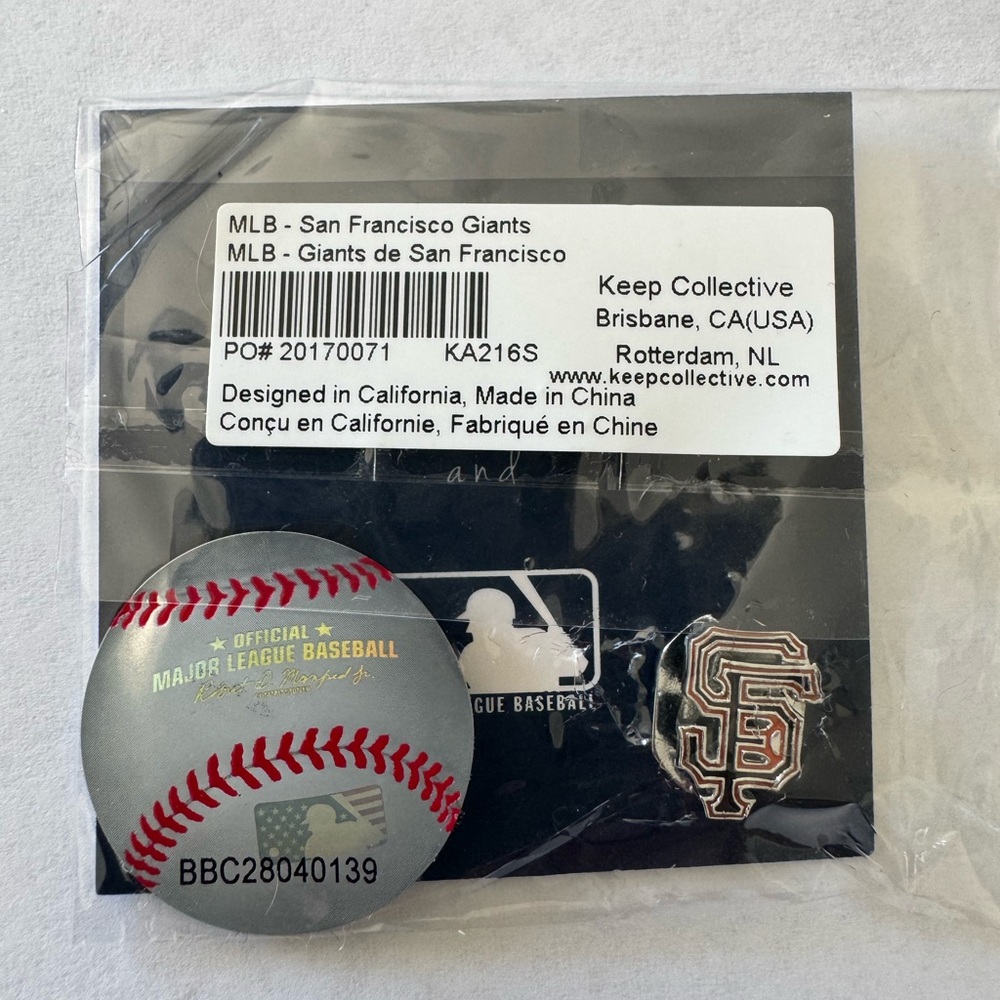KEEP Collective MLB SF Giants charm